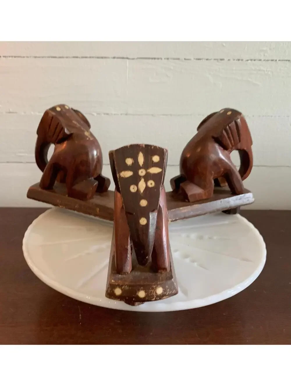 Vintage Inland Kneeling Elephant Plant or Bowl Holder